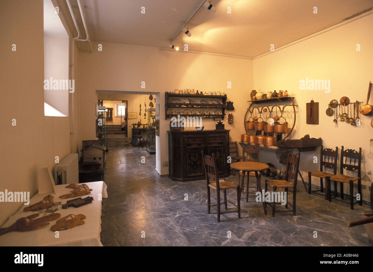 Musée des arts populaires carniques Tolmezzo, Italie Friuli Venezia Giulia Banque D'Images