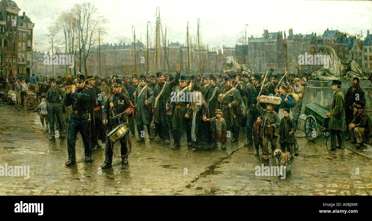 Transport de soldats coloniaux1883 1865-1934 Pays-Bas néerlandais Theo van Doesburg Banque D'Images