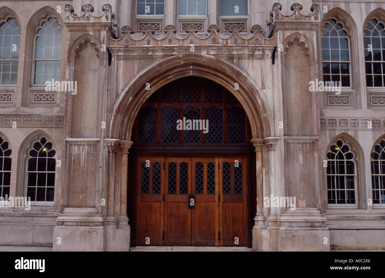 La Guildhall porte, Londres, Royaume-Uni Banque D'Images