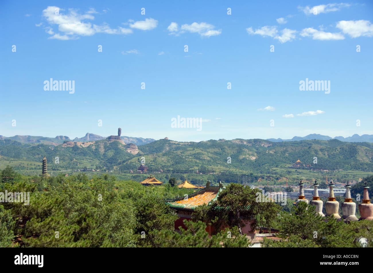 L'avis de Temple Xumifushou aussi appelé le Temple de Sumeru bonheur et la longévité du Petit Palais du Potala à Chengde Banque D'Images