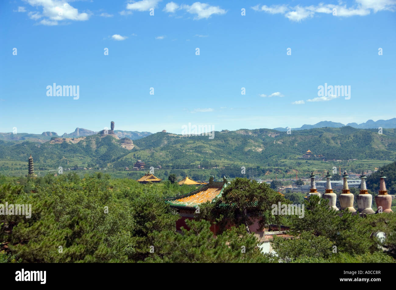 L'avis de Temple Xumifushou aussi appelé le Temple de Sumeru bonheur et la longévité du Petit Palais du Potala à Chengde Banque D'Images