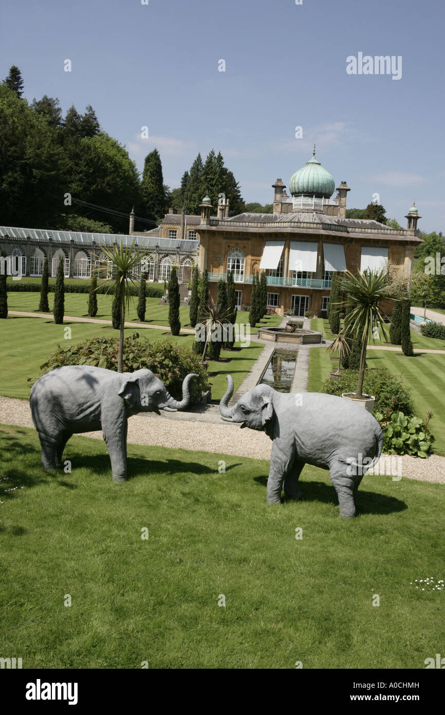 L'Inde nous vient de la région des Cotswolds à Sezincote chambre qui donnait le Prince Régent, en 1807, l'inspiration pour le Brighton Pavilion Banque D'Images