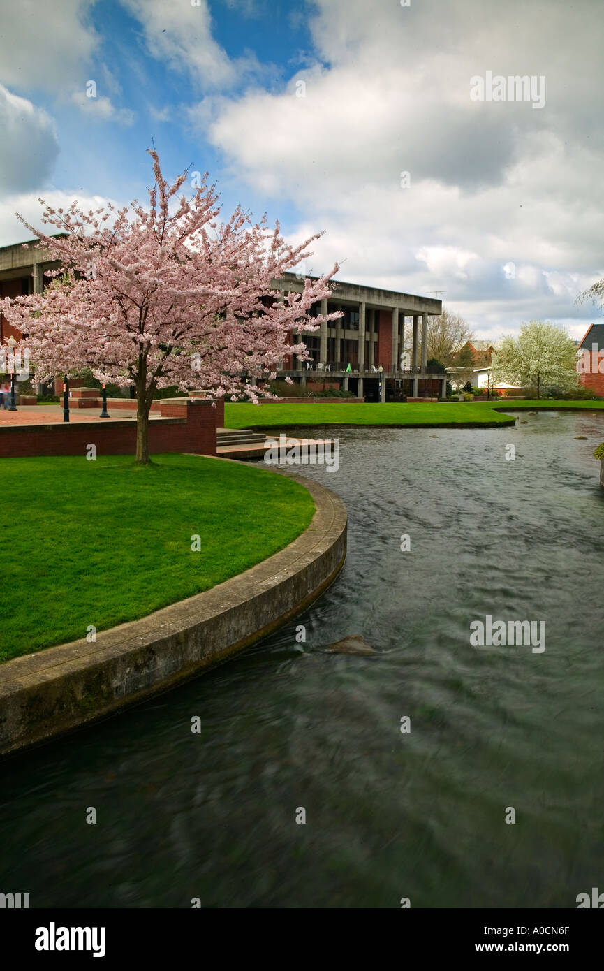 Au cours de l'Université Willamette Salem Oregon Banque D'Images