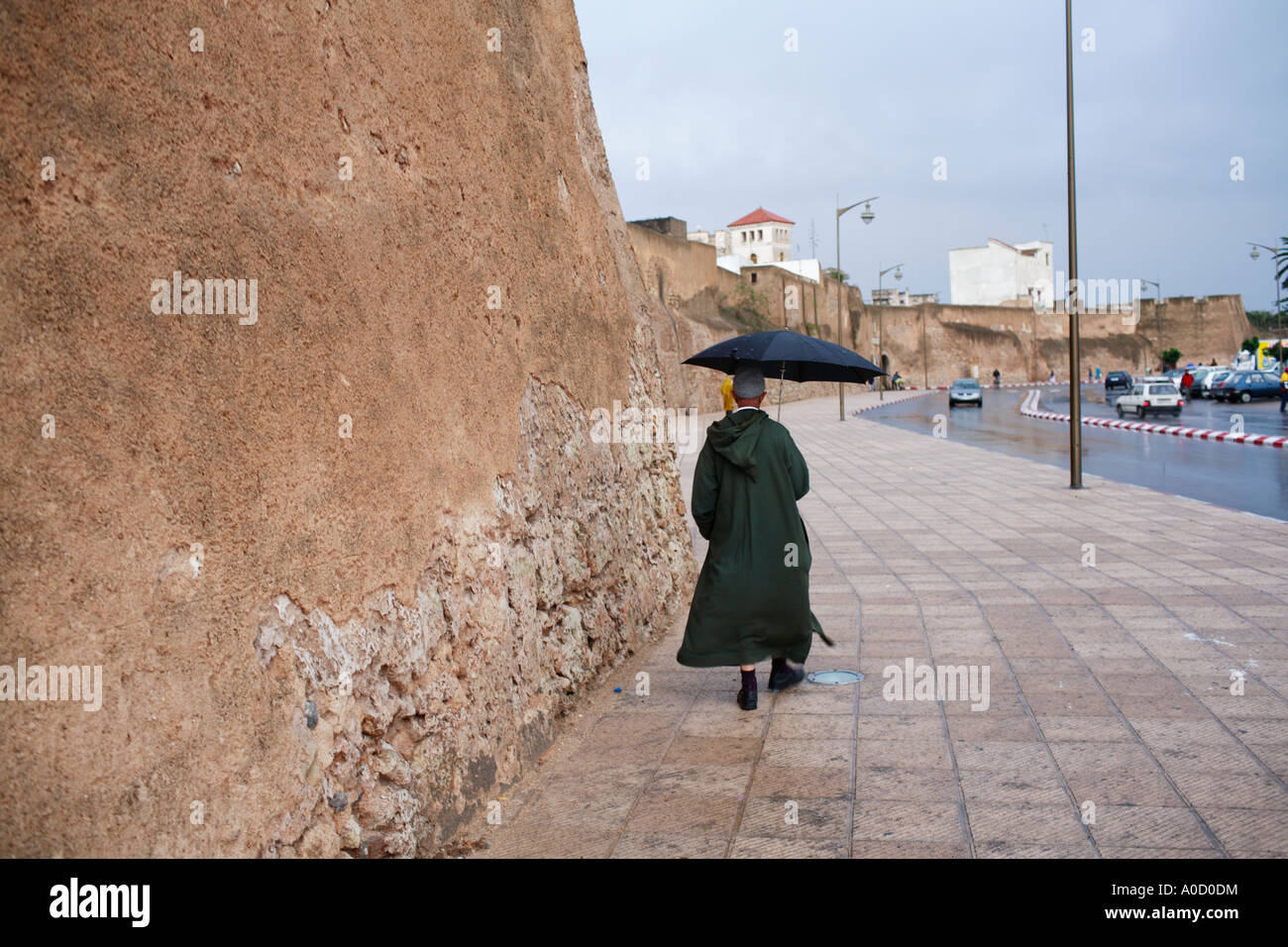 Jour de pluie à El Jadida Maroc Banque D'Images