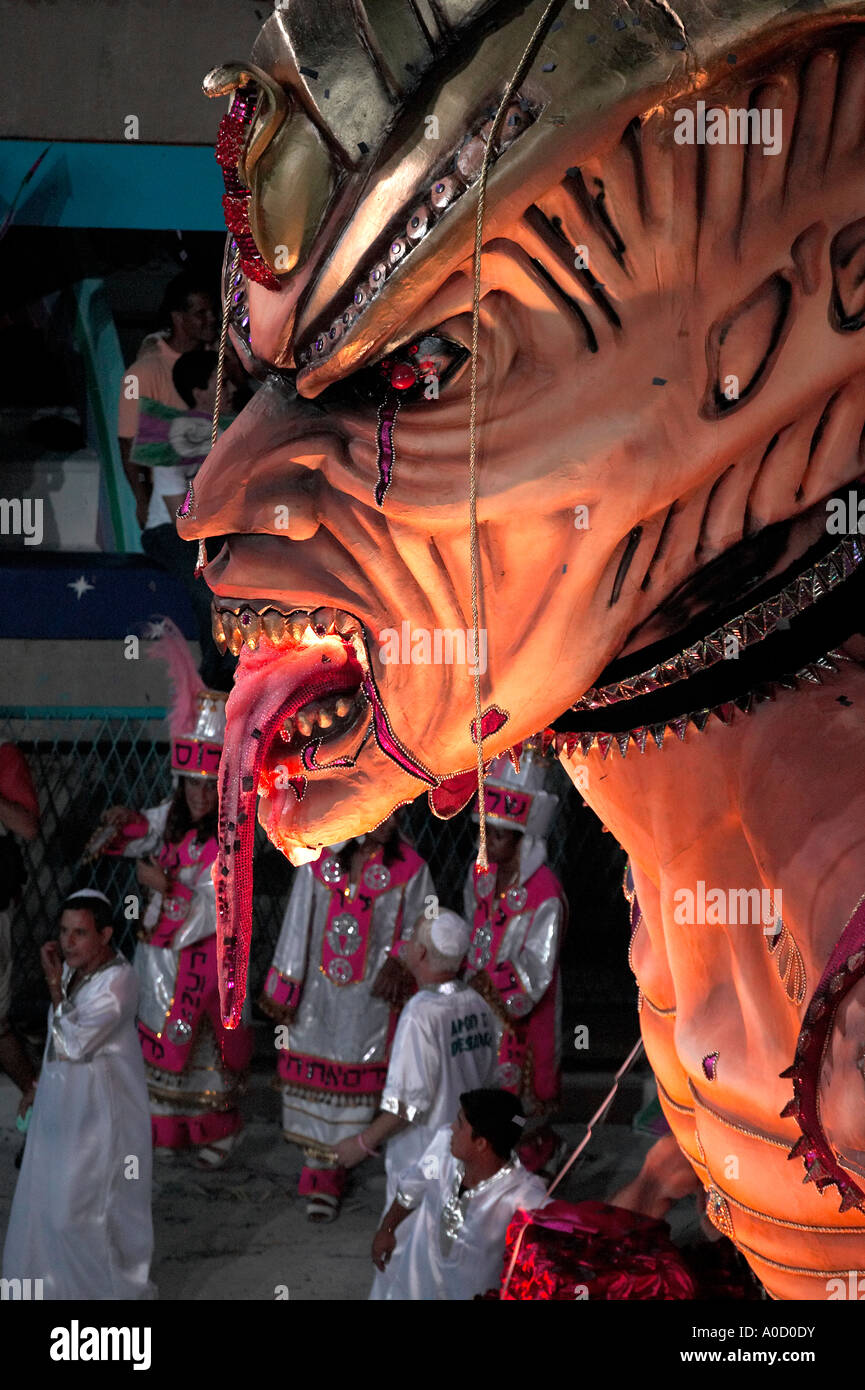 C'est le défilé du carnaval de Rio Brésil Jenario Banque D'Images