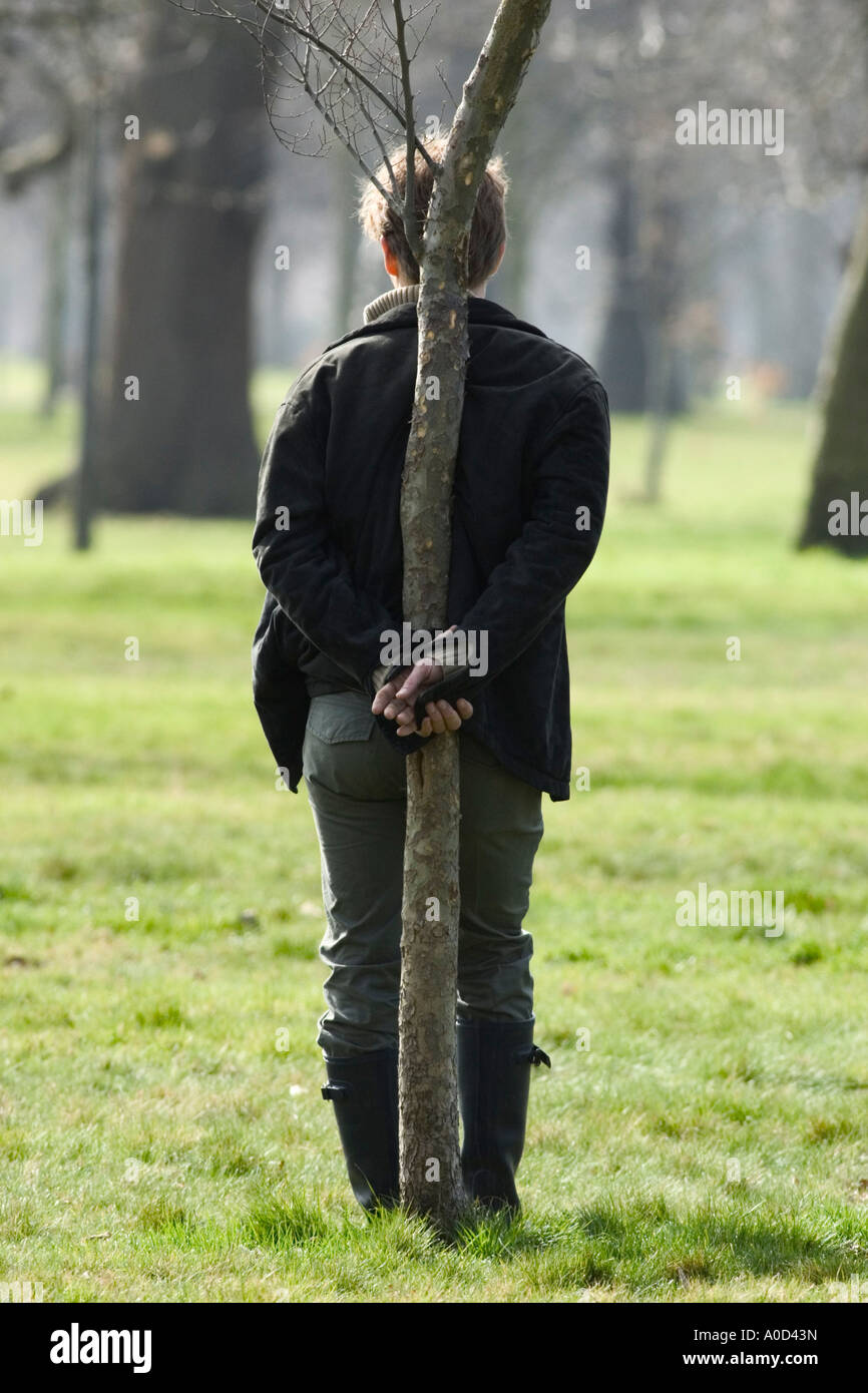 arbre hugger Banque D'Images