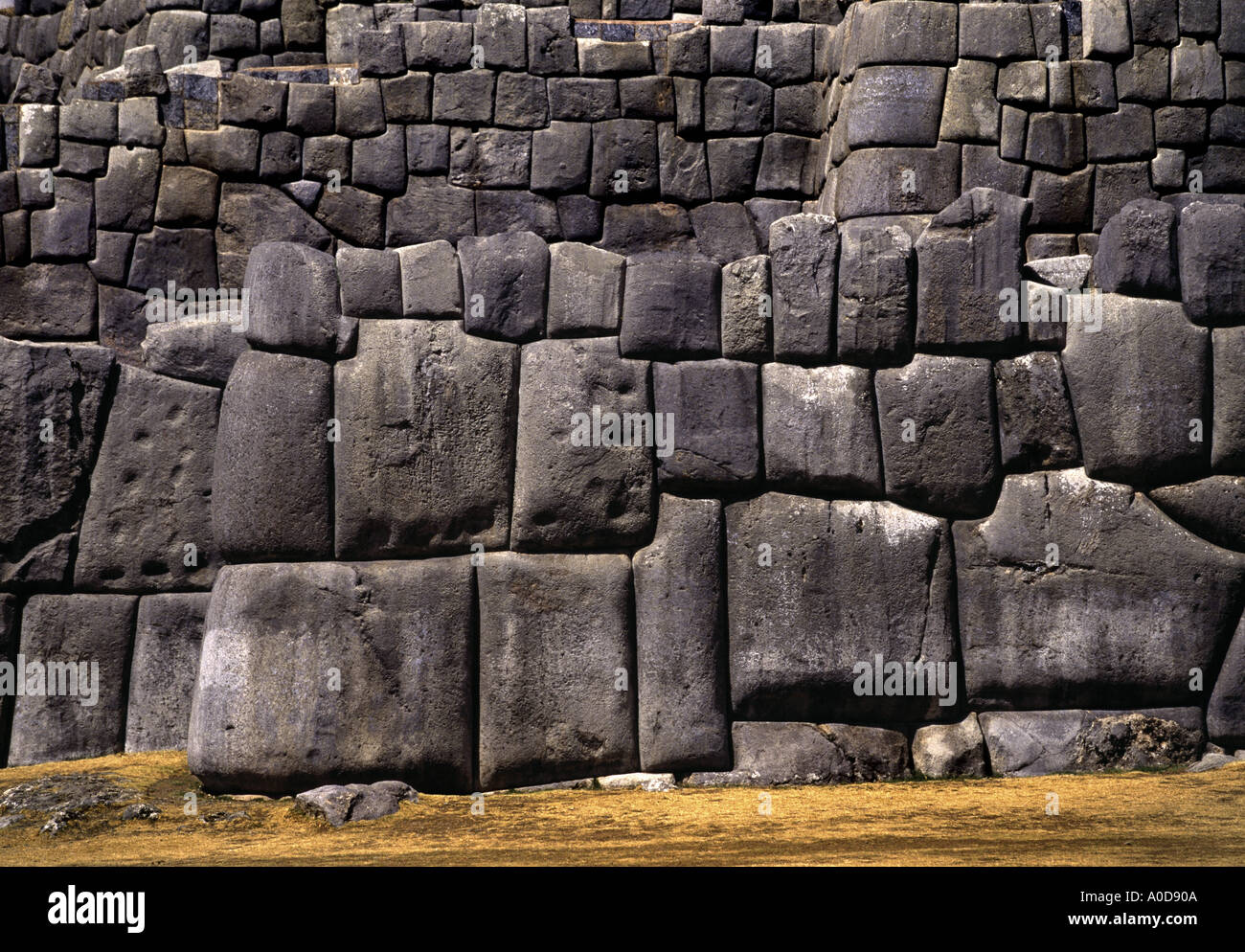 Le Pérou, Cuzco, ruines Incas de Sacsayhuaman Banque D'Images