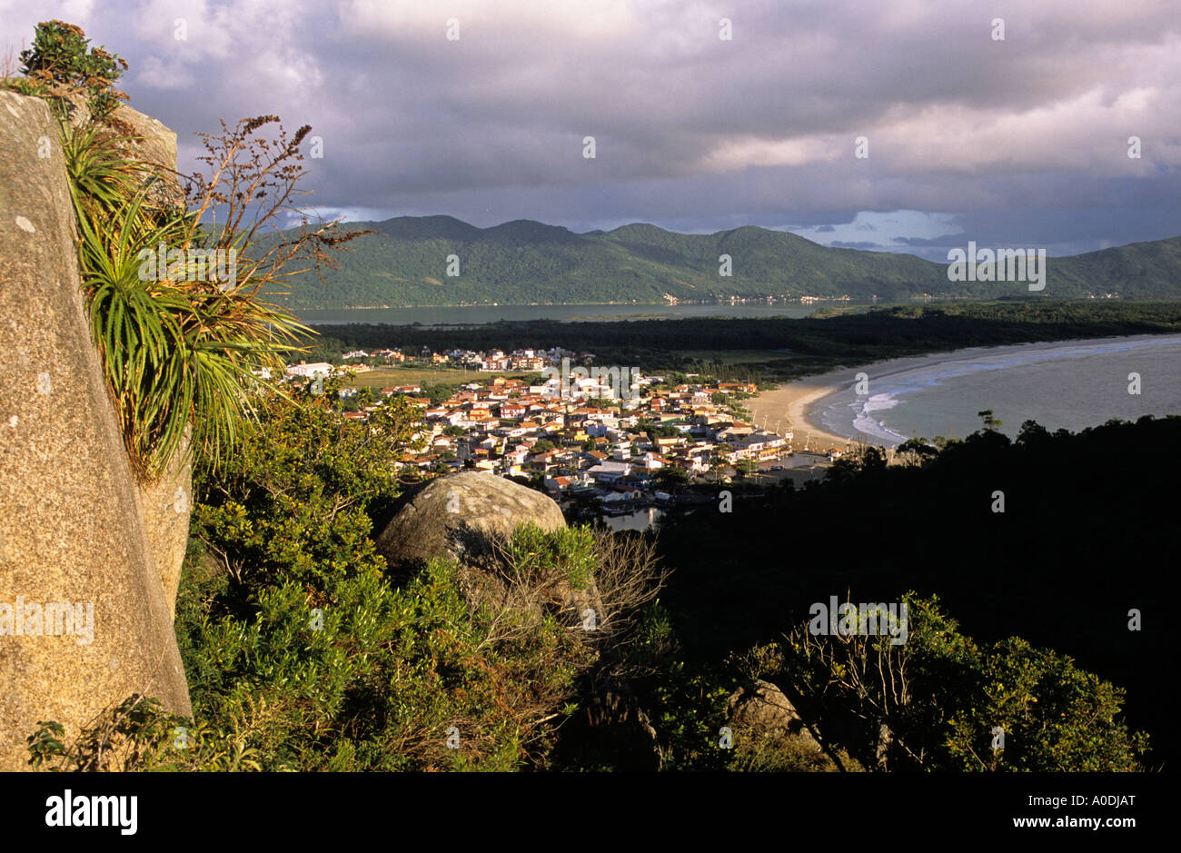 Barra da Lagoa Santa Catarina Ilha Florianopolis Brésil Banque D'Images