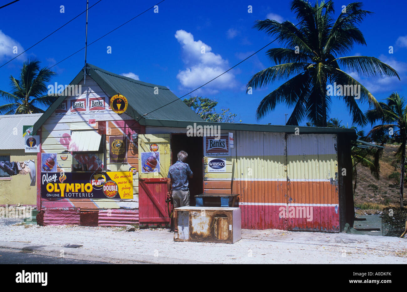 Rhum rural boutique, Mount Gay, St Lucie, Barbade Banque D'Images