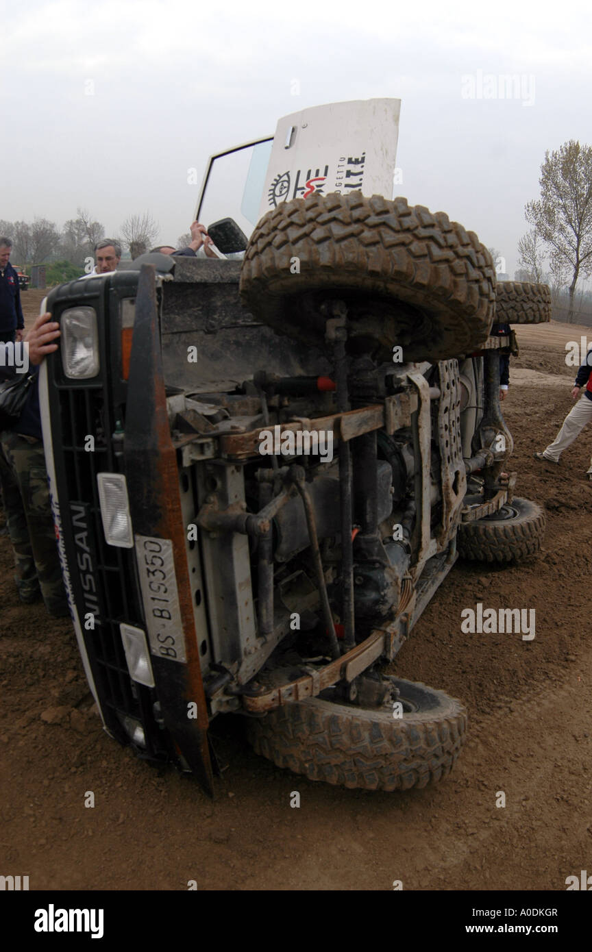 accident de 4x4 Banque D'Images