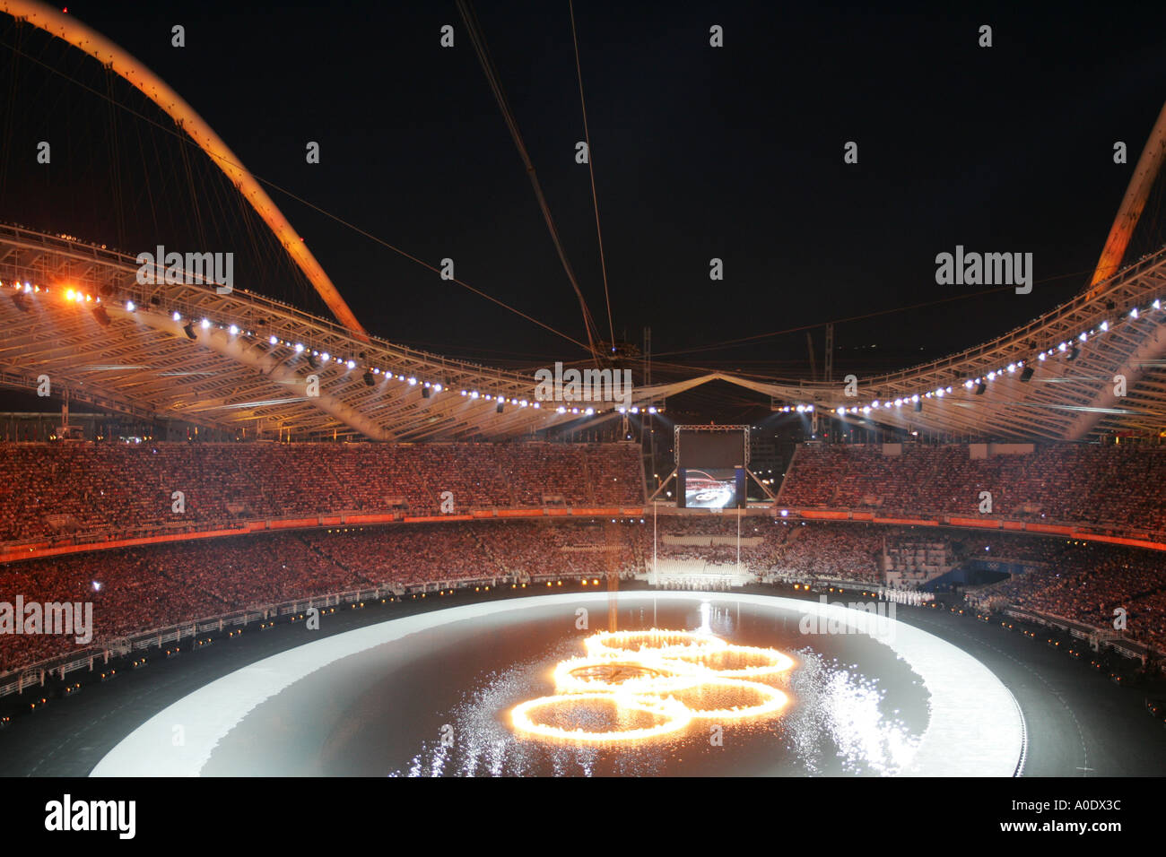 Cérémonie d'ouverture des Jeux Olympiques d'Athènes 2004 Banque D'Images