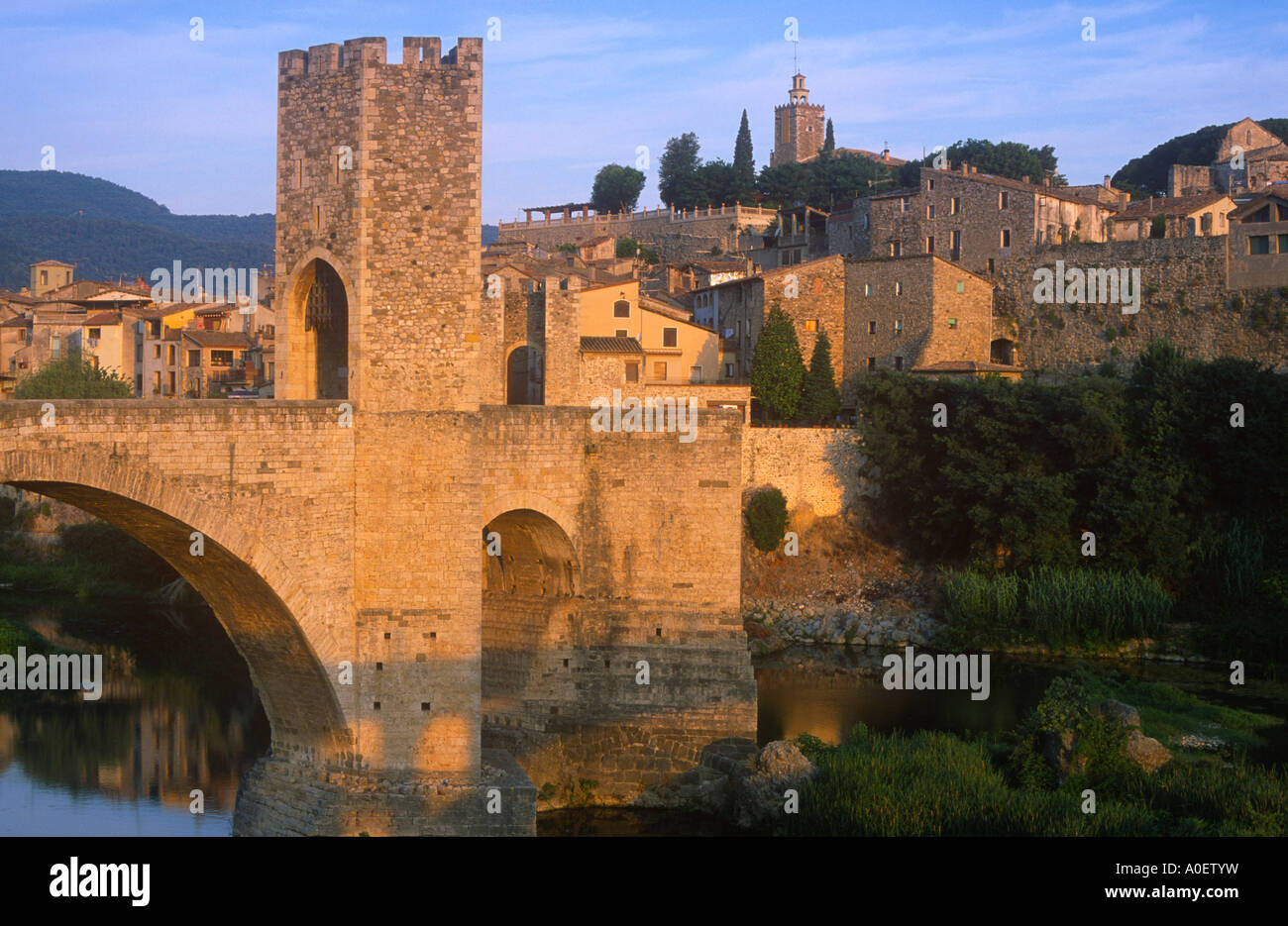 Besalu Costa Brava Catalogne Espagne Banque D'Images