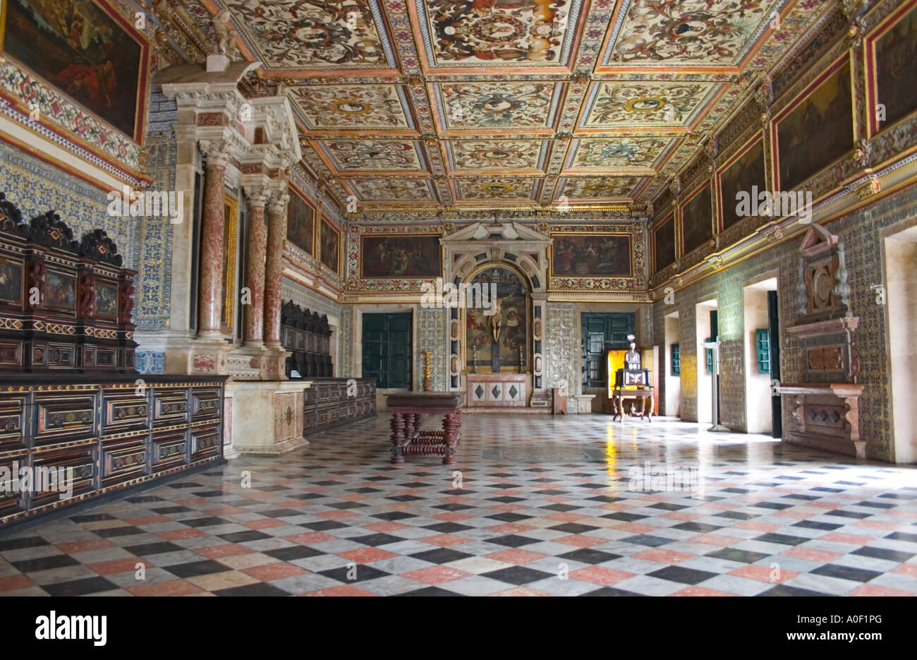 Basilique-cathédrale sacristie, Salvador da Bahia, Brésil Banque D'Images