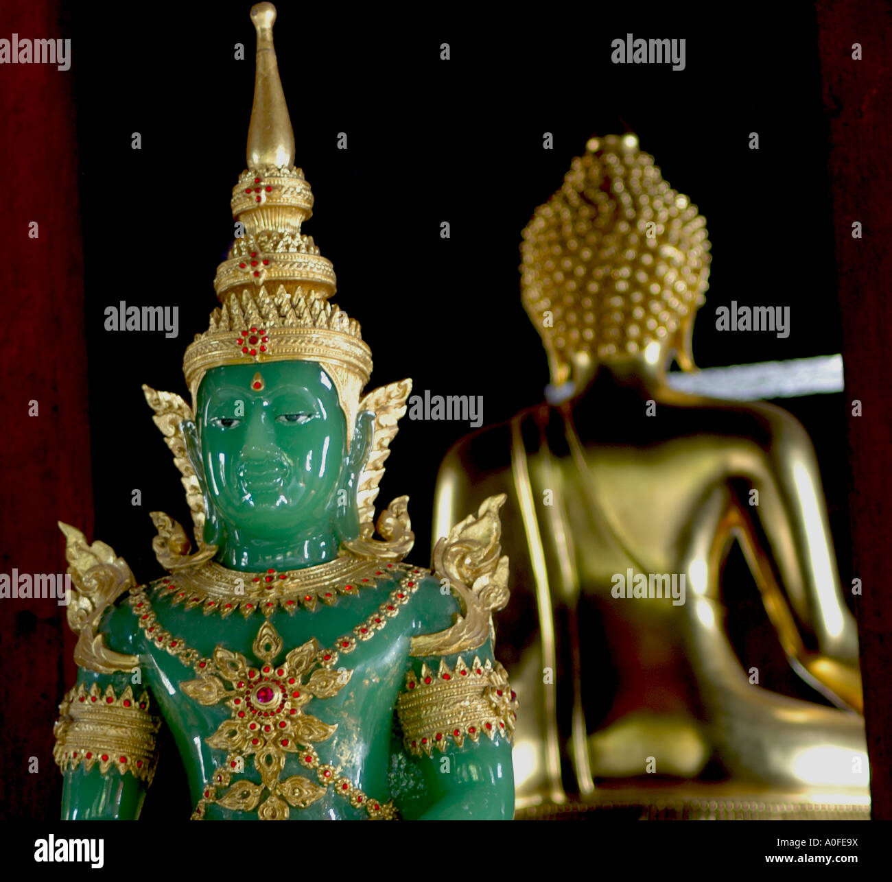 Wat Phra Singh de Chiang Mai, en Thaïlande du nord. Banque D'Images