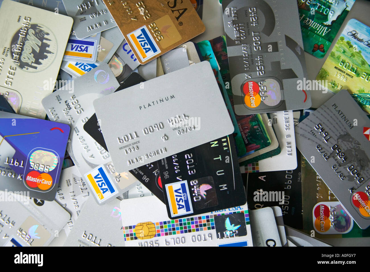 CARTES DE CRÉDIT Banque D'Images