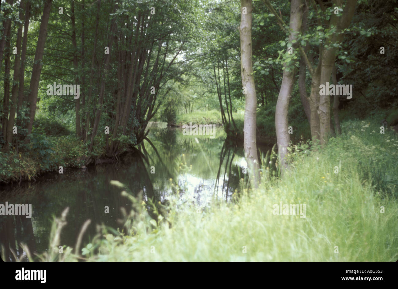 Canal Chesterfield Derbyshire Banque D'Images