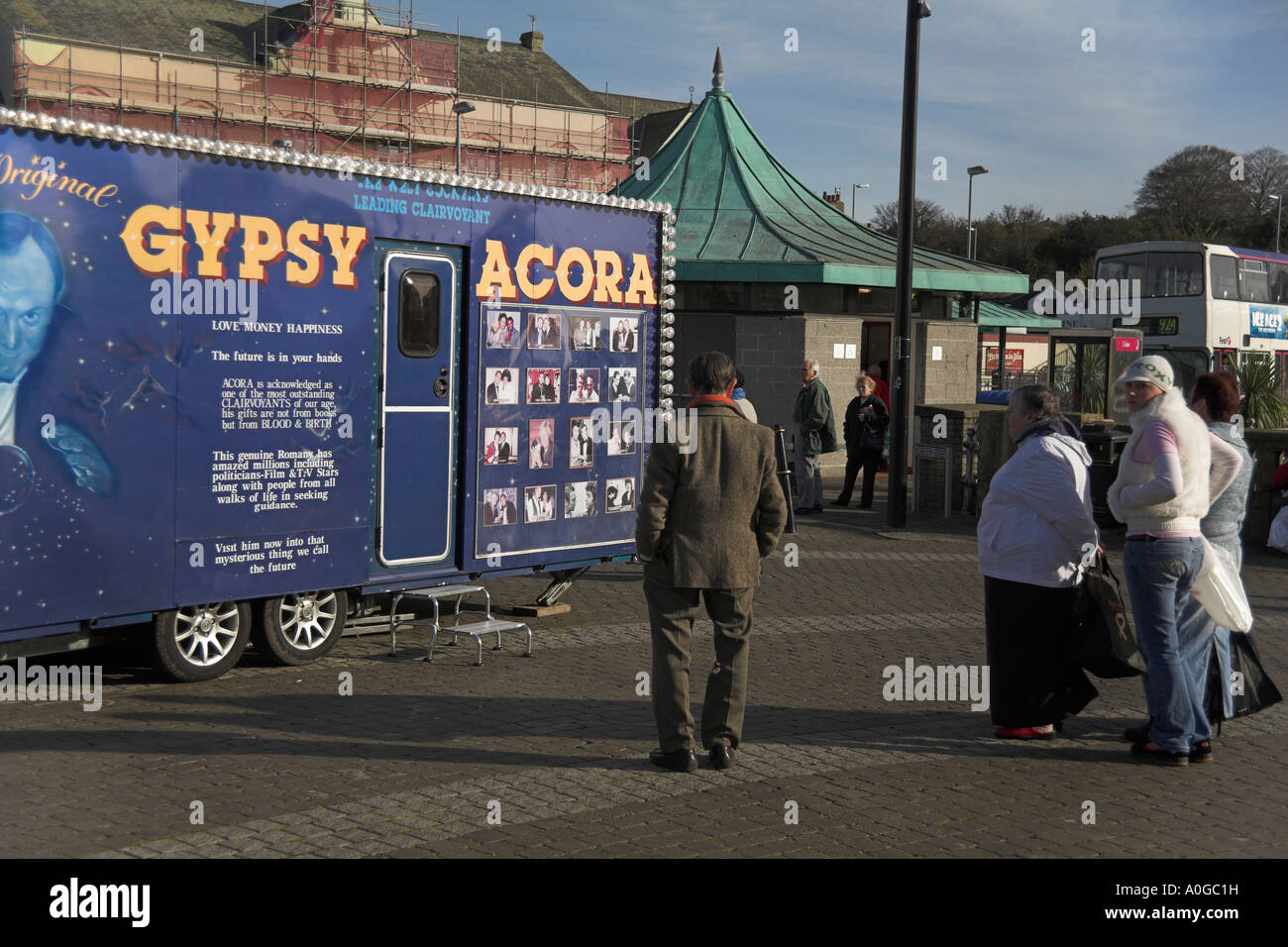 Derek l'Acora Gypsy Fortune Teller Truro Cornwall Angleterre Grande-bretagne angleterre Europe English British European Banque D'Images