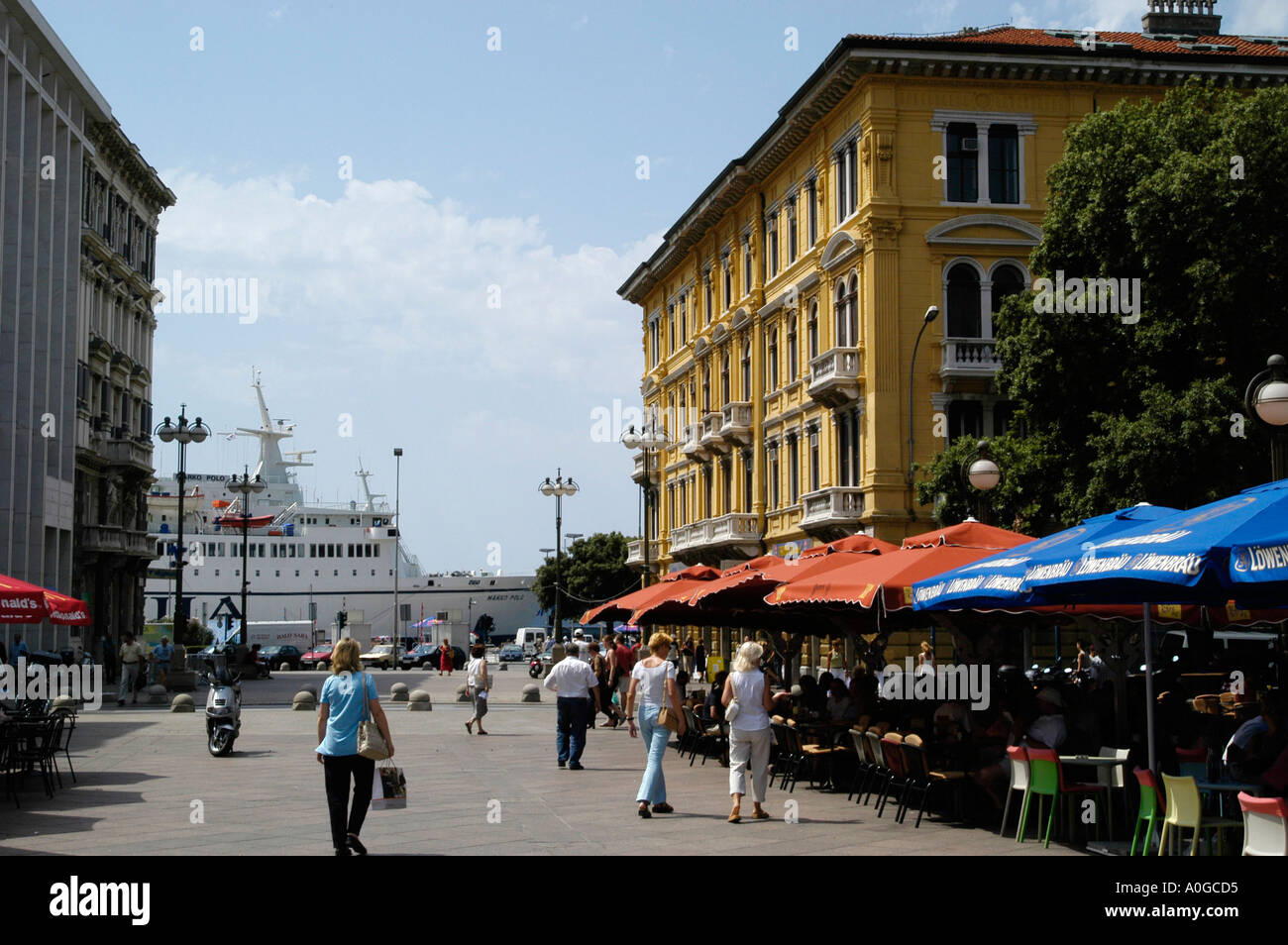 Rijeka, vue sur la ville Banque D'Images