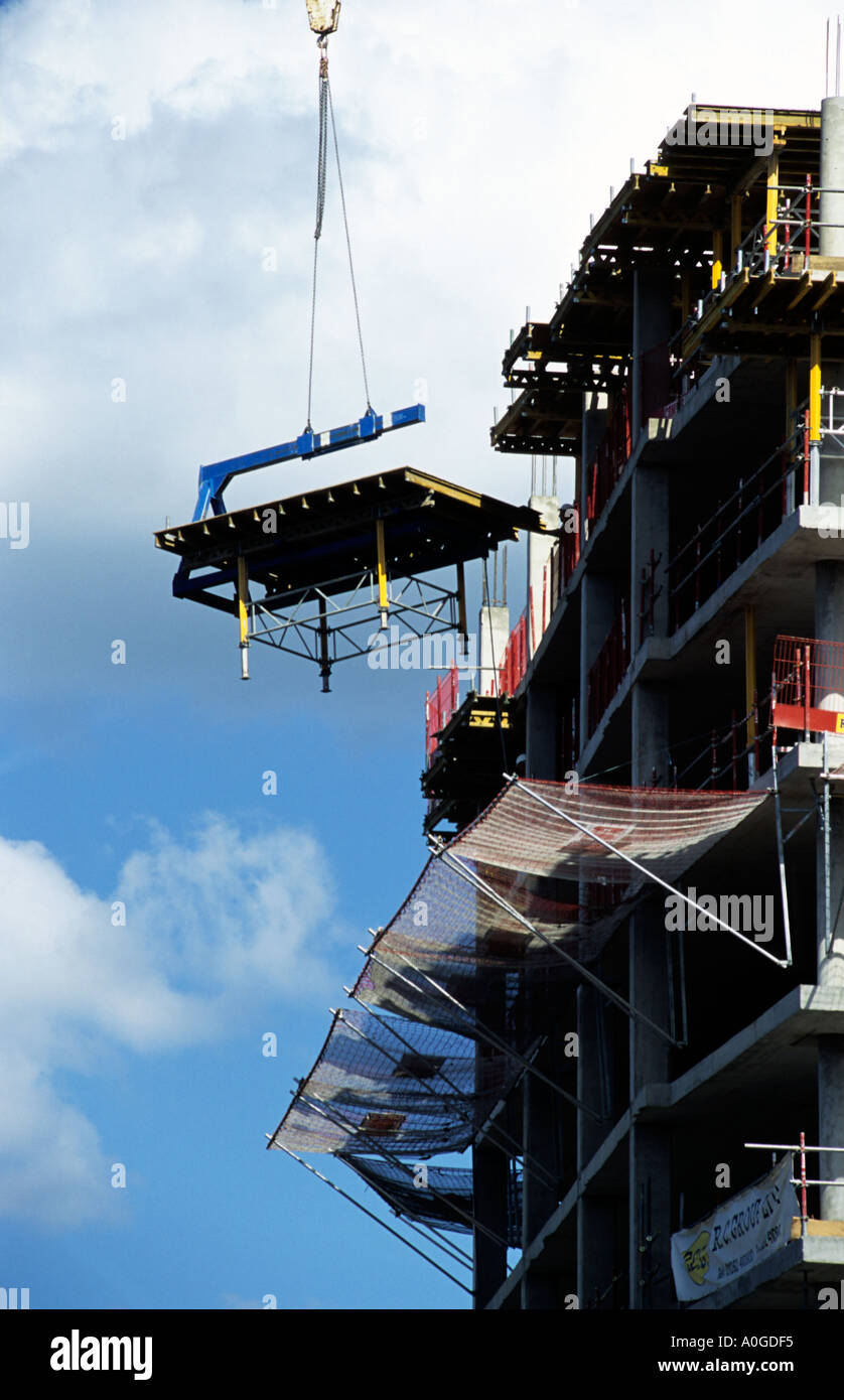 La construction dans le centre-ville de Manchester en Angleterre Banque D'Images