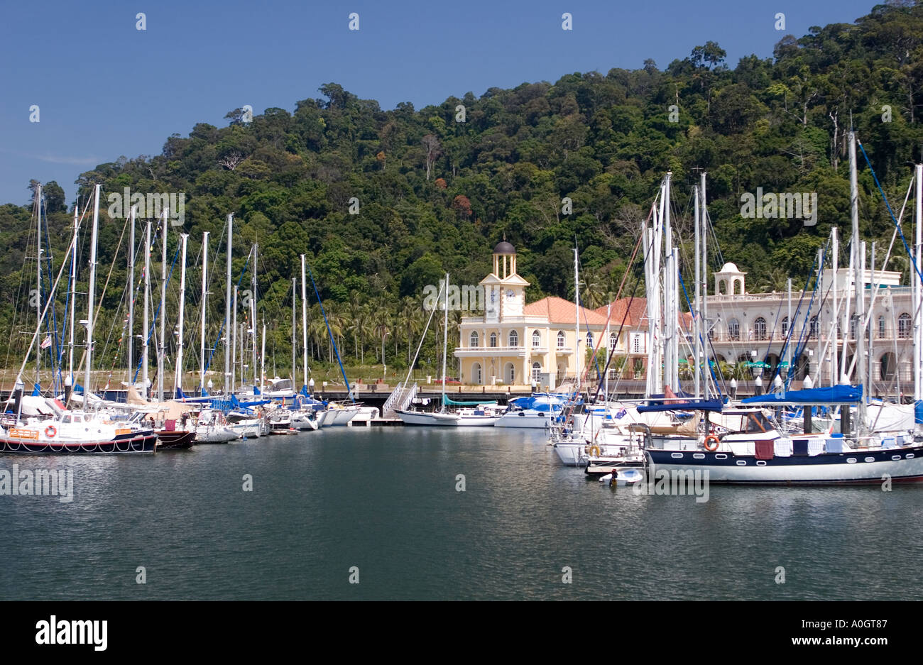 Yacht Marina, Pulau Langkawi Malaisie Banque D'Images