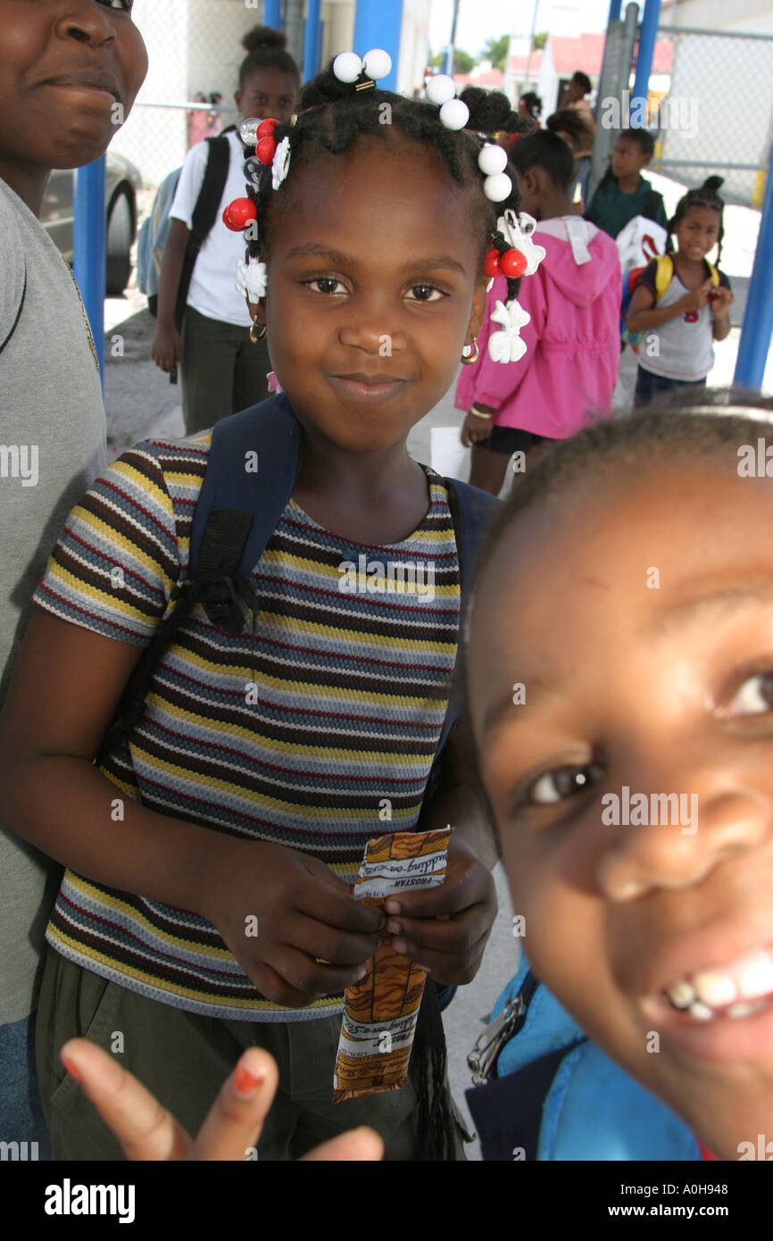 Miami Florida,Little Haiti,Edison Park Elementary School,campus,primaire,éducation,campus,étudiants éducation élèves élèves élèves,école,campus,apprendre l Banque D'Images