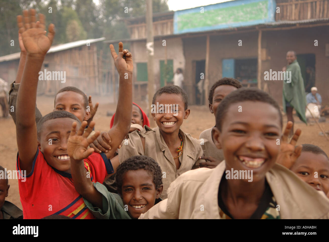 Le Gondor en Afrique de l'Éthiopie Banque D'Images