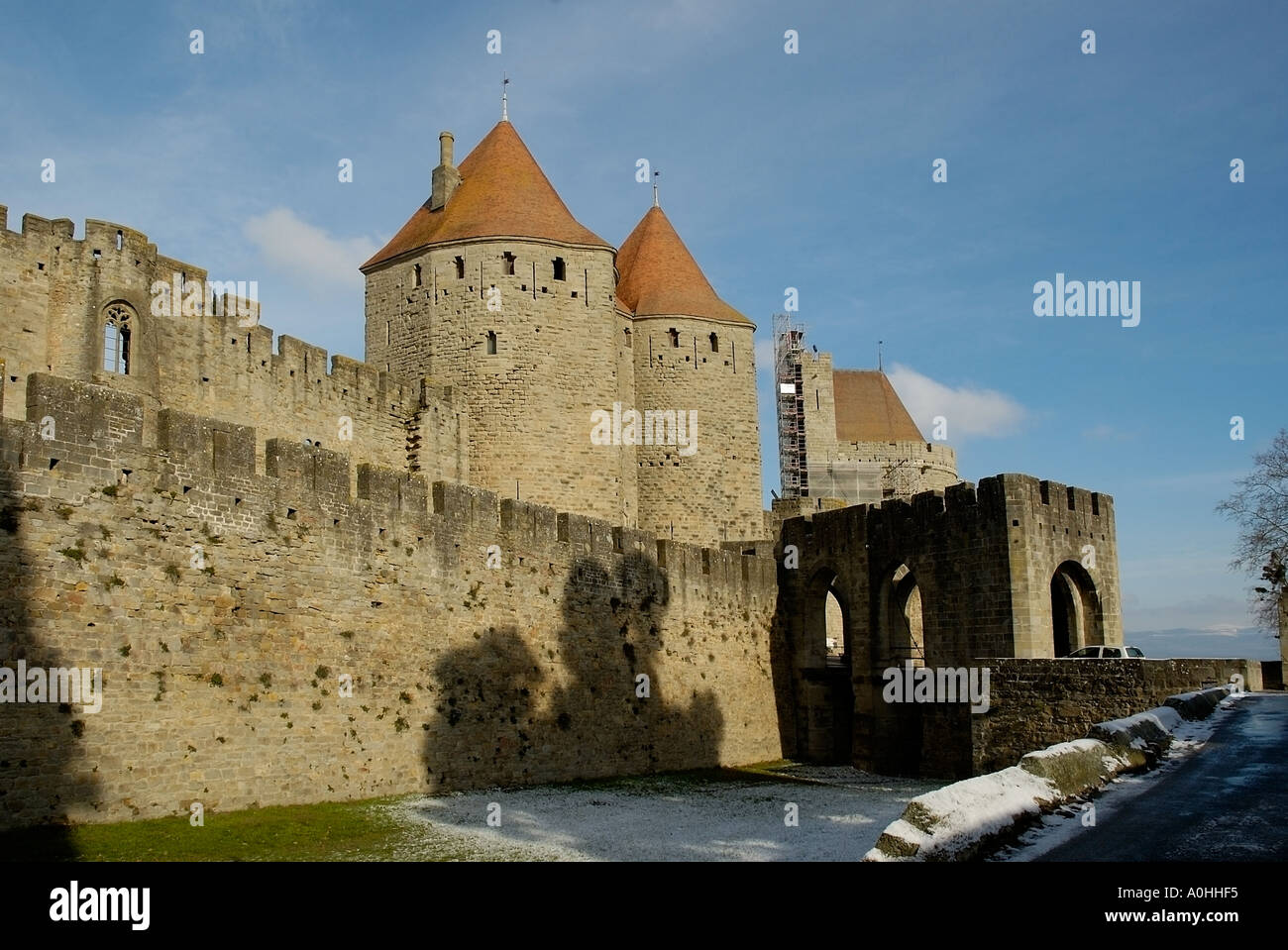 Porte narbonnaise à la cité médiévale de Carcassonne Aude France Europe  Photo Stock - Alamy