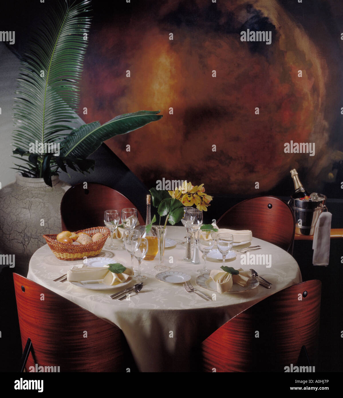 Table pour 4 personnes Banque D'Images