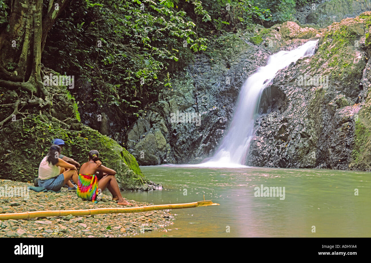 Tobago chute d'Argyll girls Banque D'Images