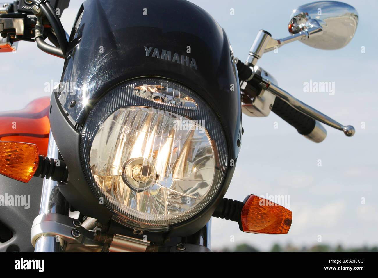 Projecteurs avant, Yamaha BT 1100 Bulldog Banque D'Images