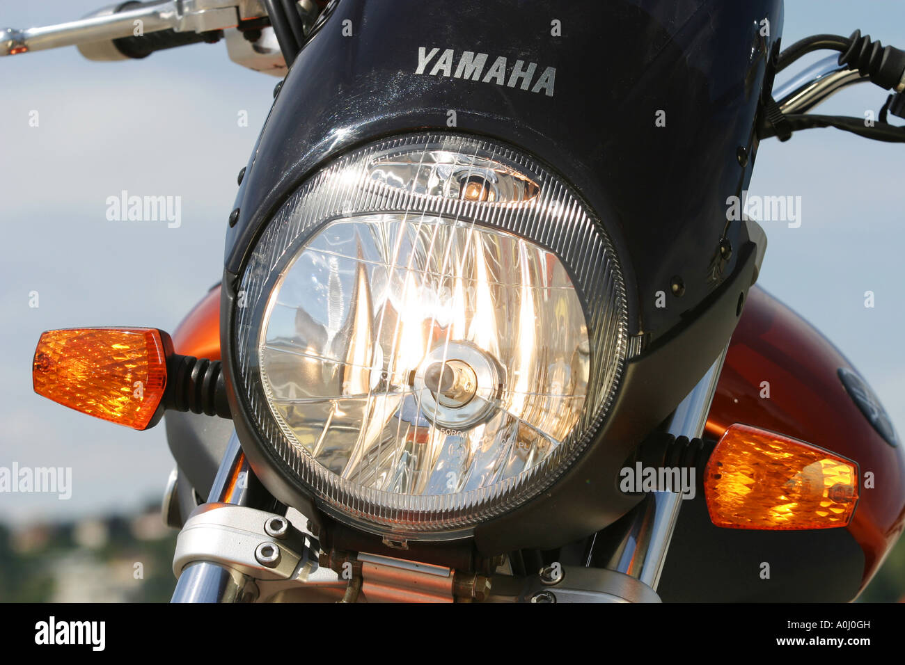 Projecteurs avant, Yamaha BT 1100 Bulldog Banque D'Images