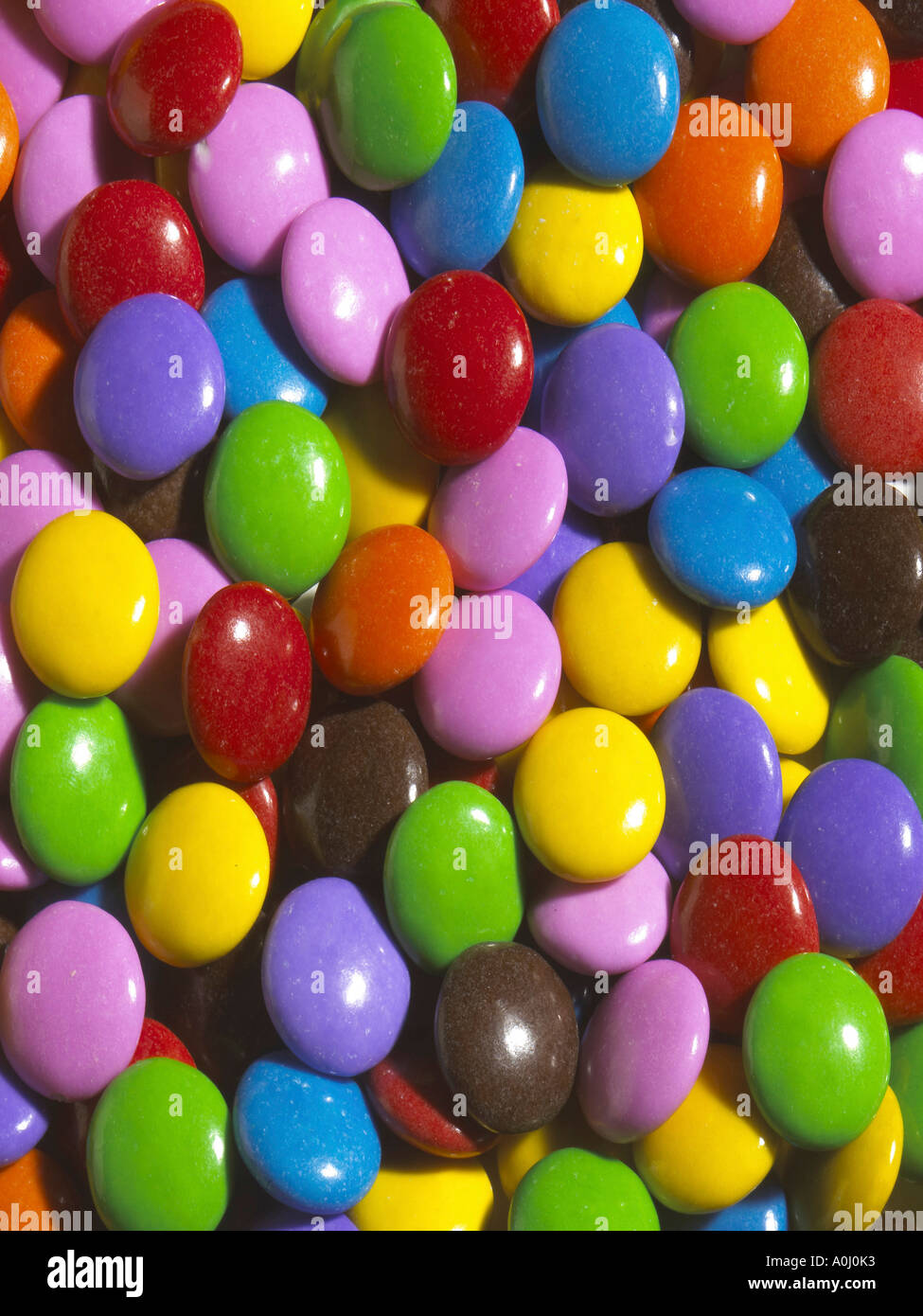 Couleurs assorties de bonbons enrobés de sucre Banque D'Images