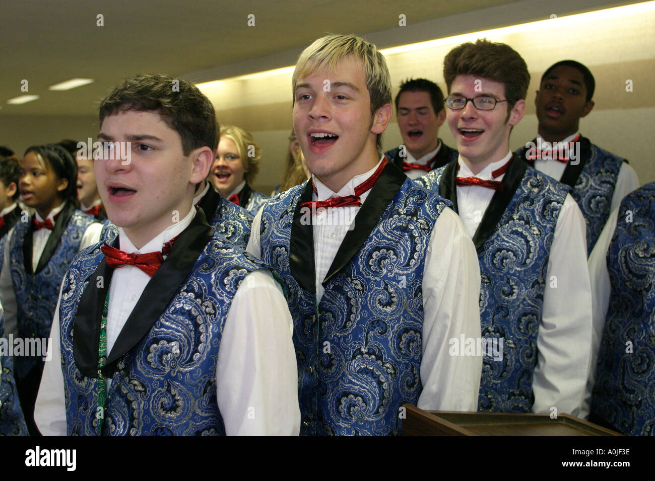 Ohio Lake Erie,Cuyahoga County,Cleveland Convention Center,centre,The Singing Angels,Student Students School,campus,Learn,Teach,Knowledge,chorus,OH061 Banque D'Images