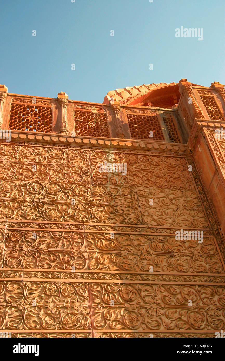Le Lalgarh Palace aussi connu sous le nom de Laxmi Niwas Palace Hotel, Bikaner, Inde Banque D'Images
