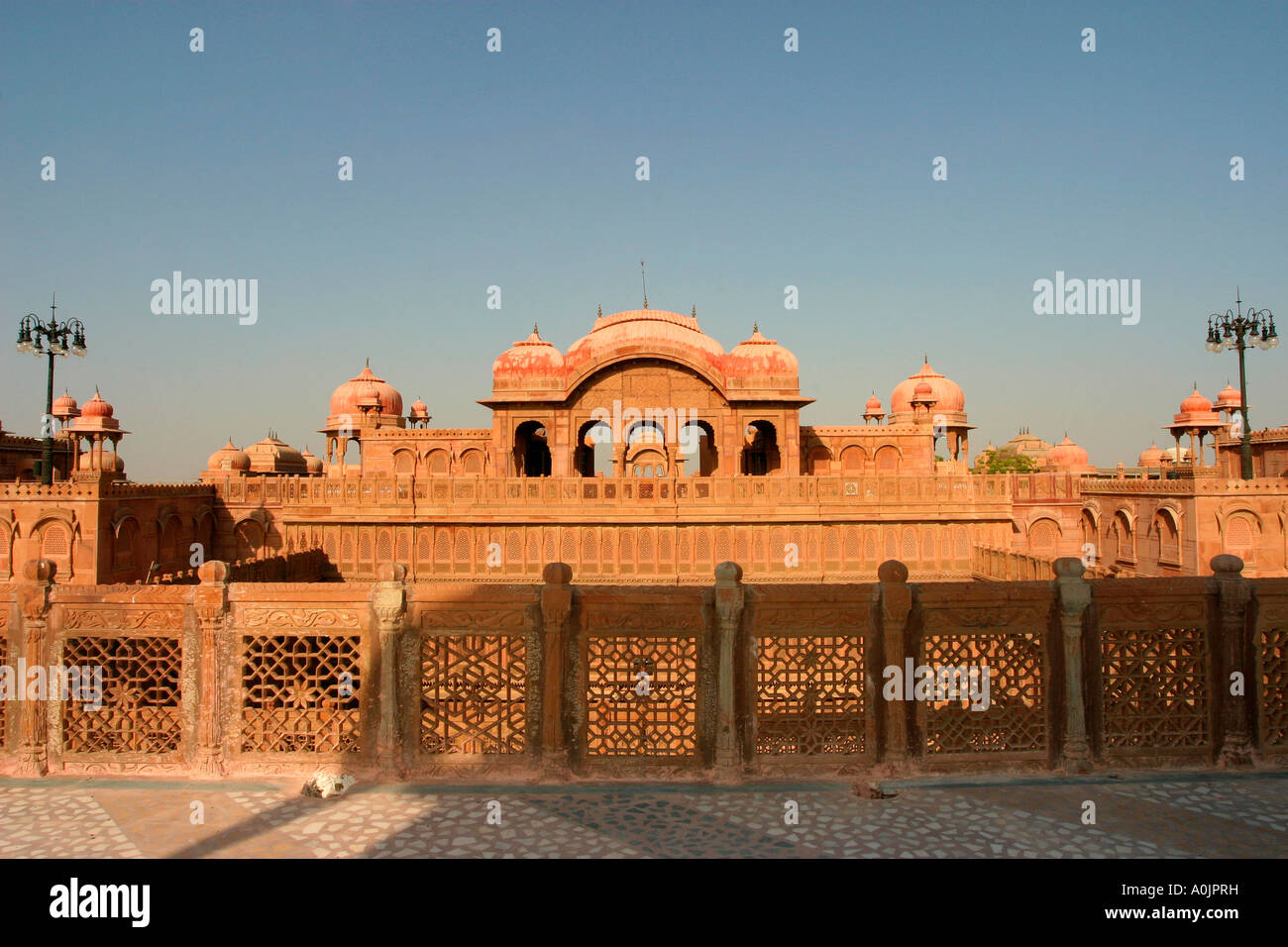 Le Lalgarh Palace aussi connu sous le nom de Laxmi Niwas Palace Hotel, Bikaner, Inde Banque D'Images