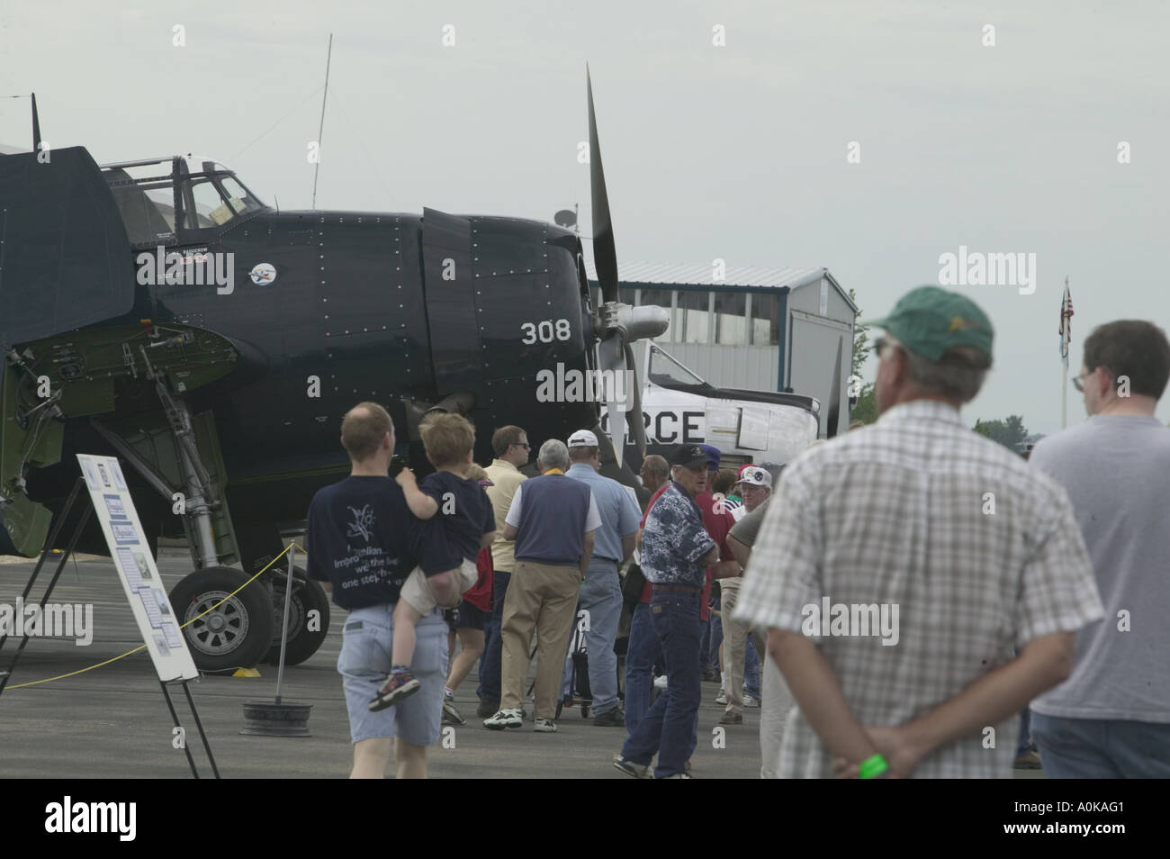 Washington Comté de Canyon Nampa Warhawk Air Museum Jours Marine A T 28 Trojan Banque D'Images