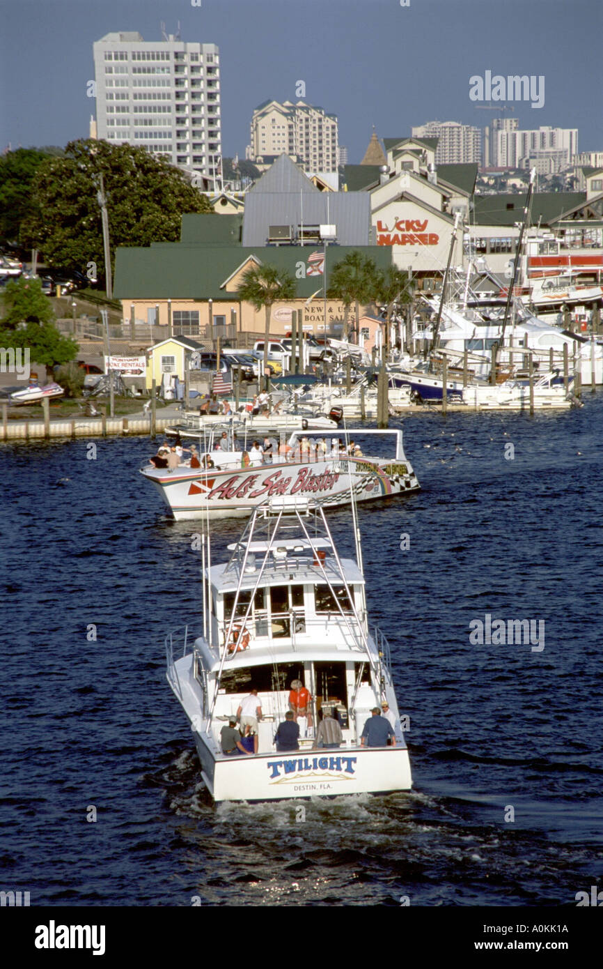 Destin Holiday Resort sur la côte du golfe de Floride Fl USA sur Panhandle Banque D'Images