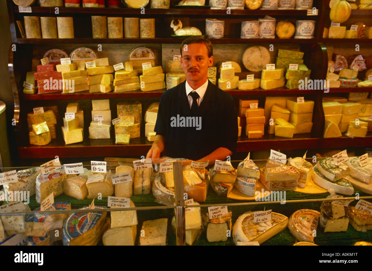Paxton et Whitfield, fromage boutique dans Jermyn Street, Londres, Angleterre Banque D'Images