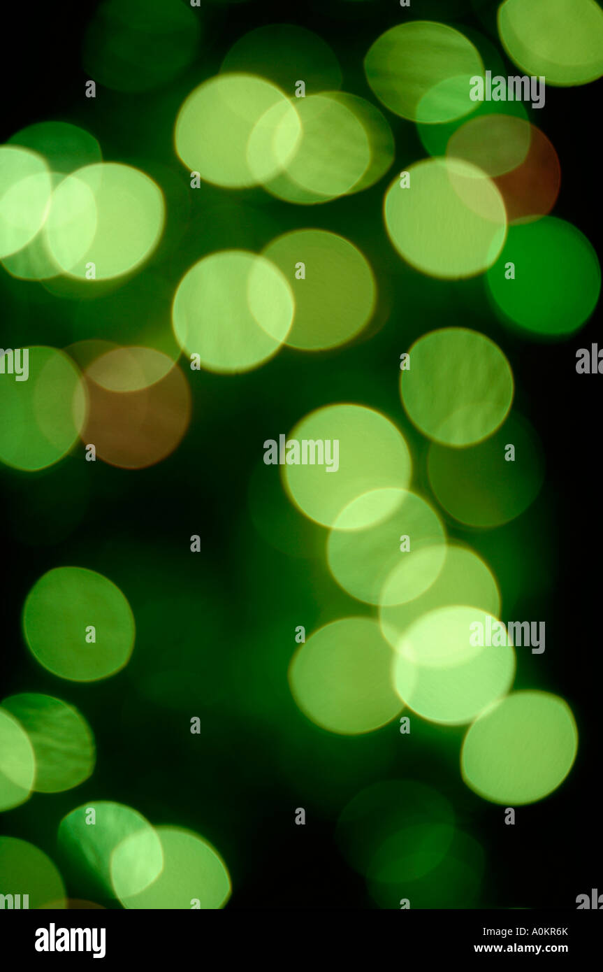 Abstract green lights Banque D'Images