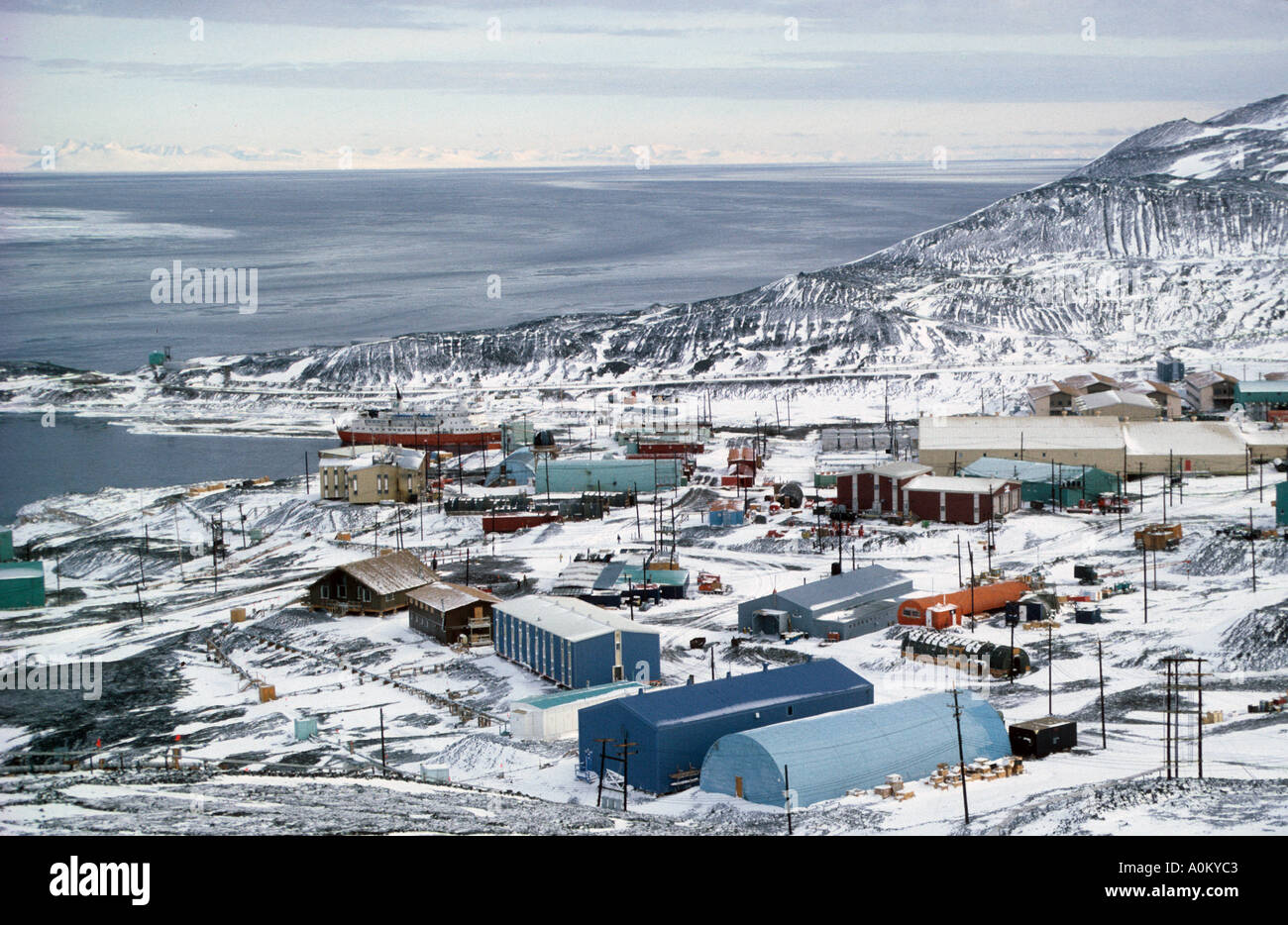 Base Antarctique antarctique USA McMurdo Antarctique Photo Stock Alamy