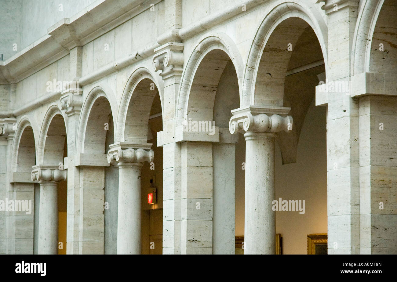 Scène du Fogg Art Museum à Cambridge, Massachusetts Harvard Banque D'Images