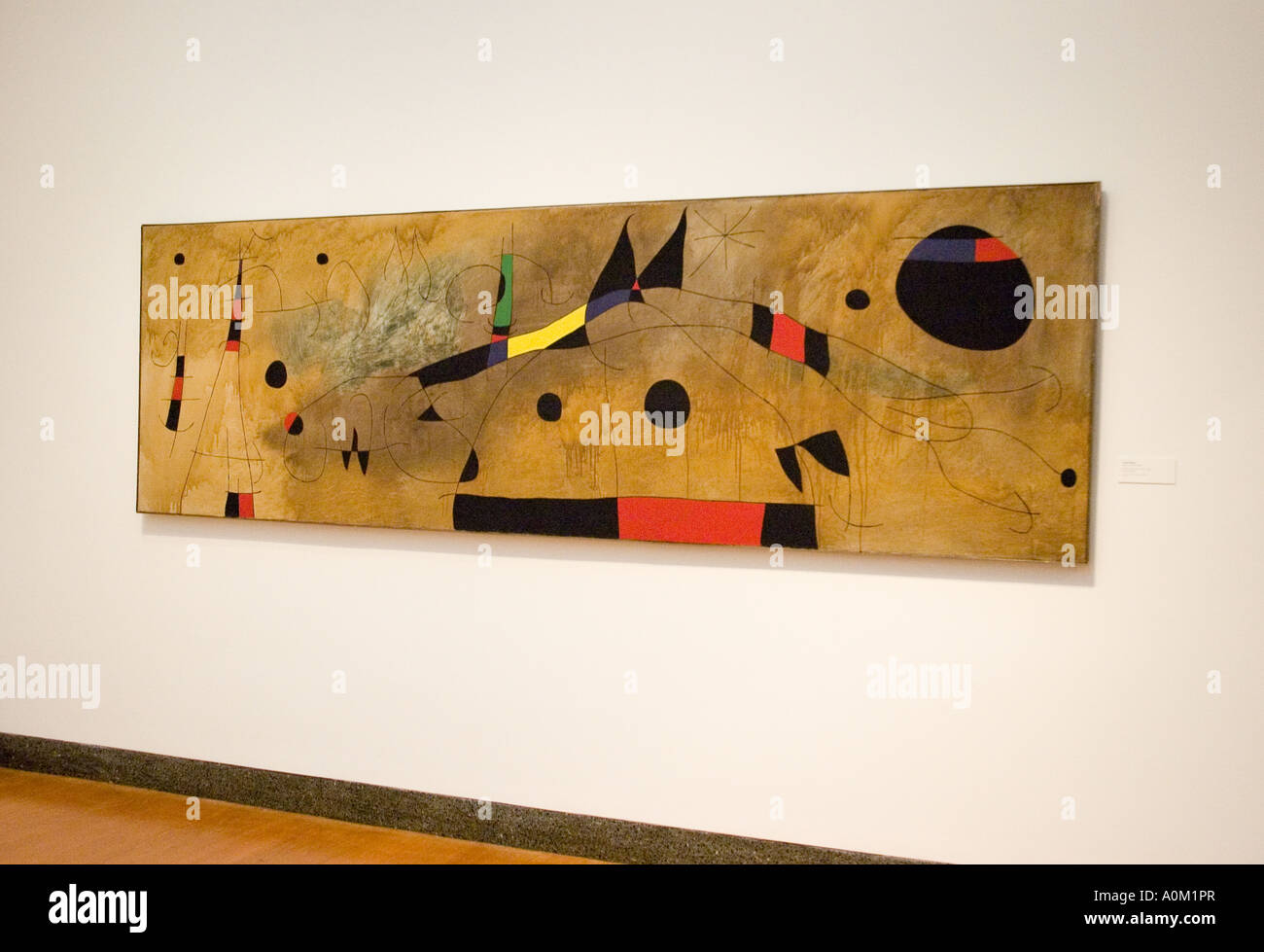 Un Juan Miro i Ferrà en peinture à l'Fogg Art Museum à Cambridge, Massachusetts Harvard Banque D'Images