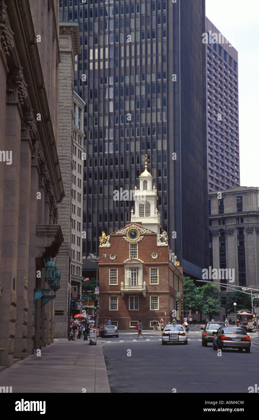 L'ancien Statehouse dans Boston Massachusetts Banque D'Images L'ancien Statehouse dans Boston Massachusetts Banque D'Images