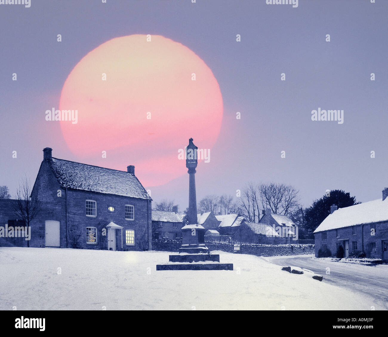 Go - GLOUCESTERSHIRE : Guiting Power dans les Cotswolds Banque D'Images