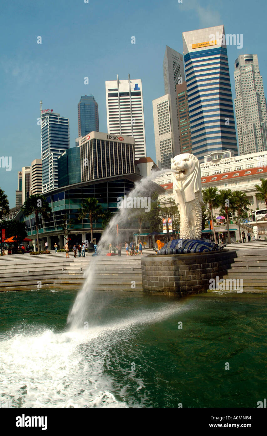 Singapour merlion photo par Bruce Miller 92004 Banque D'Images