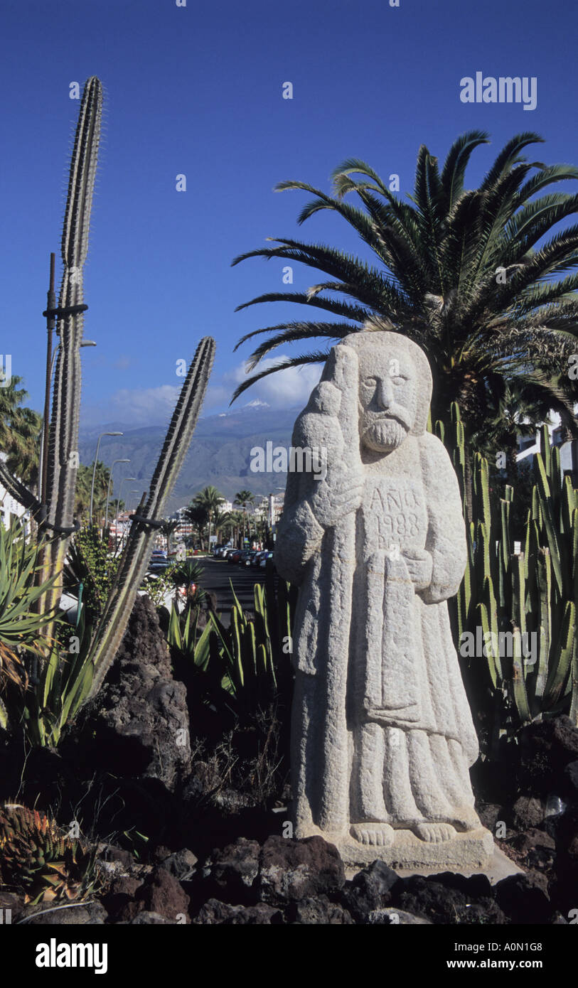 Sculpture Saint Playa de las Americas à Tenerife Espagne Banque D'Images