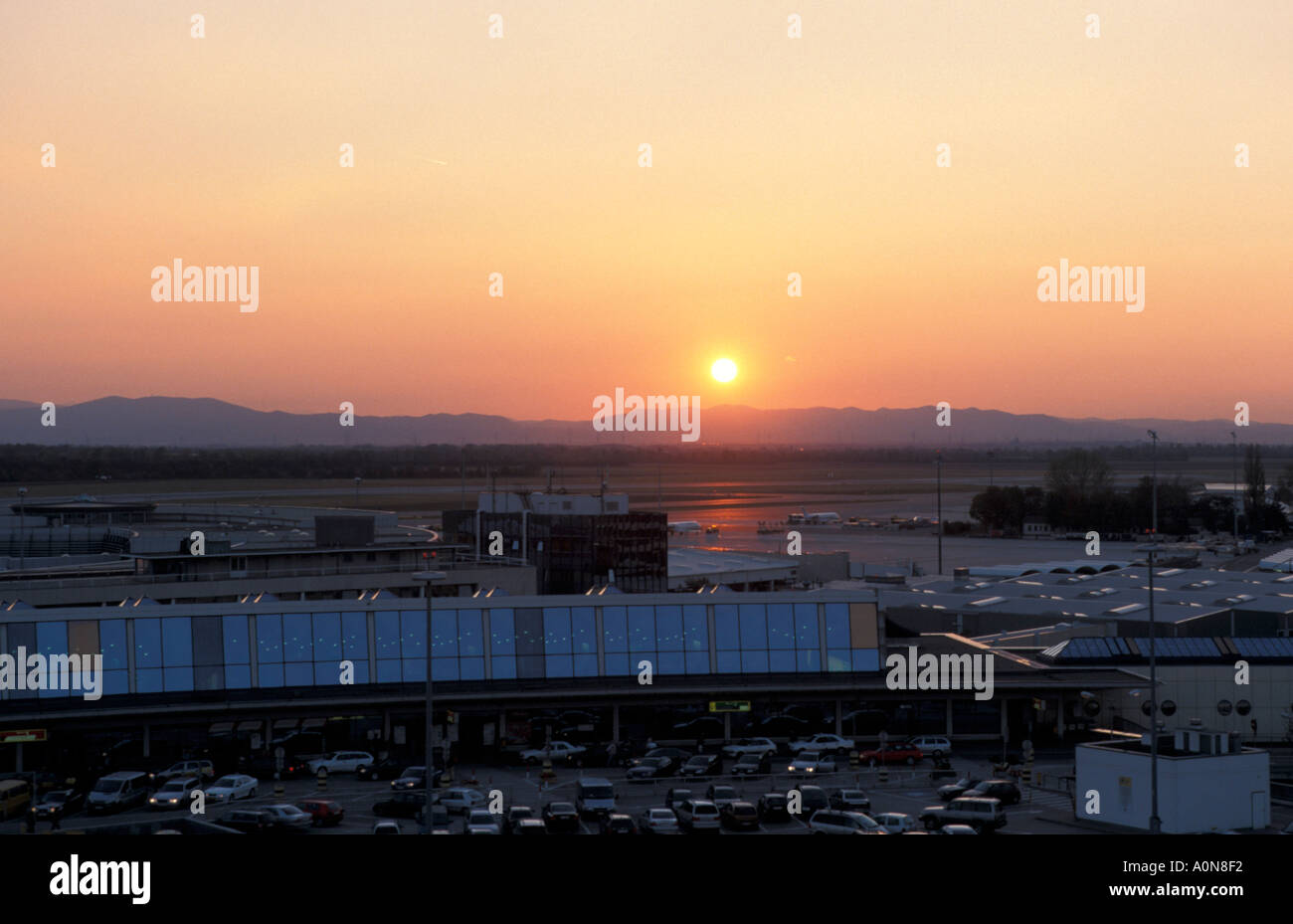 L'aéroport international de Vienne Banque D'Images