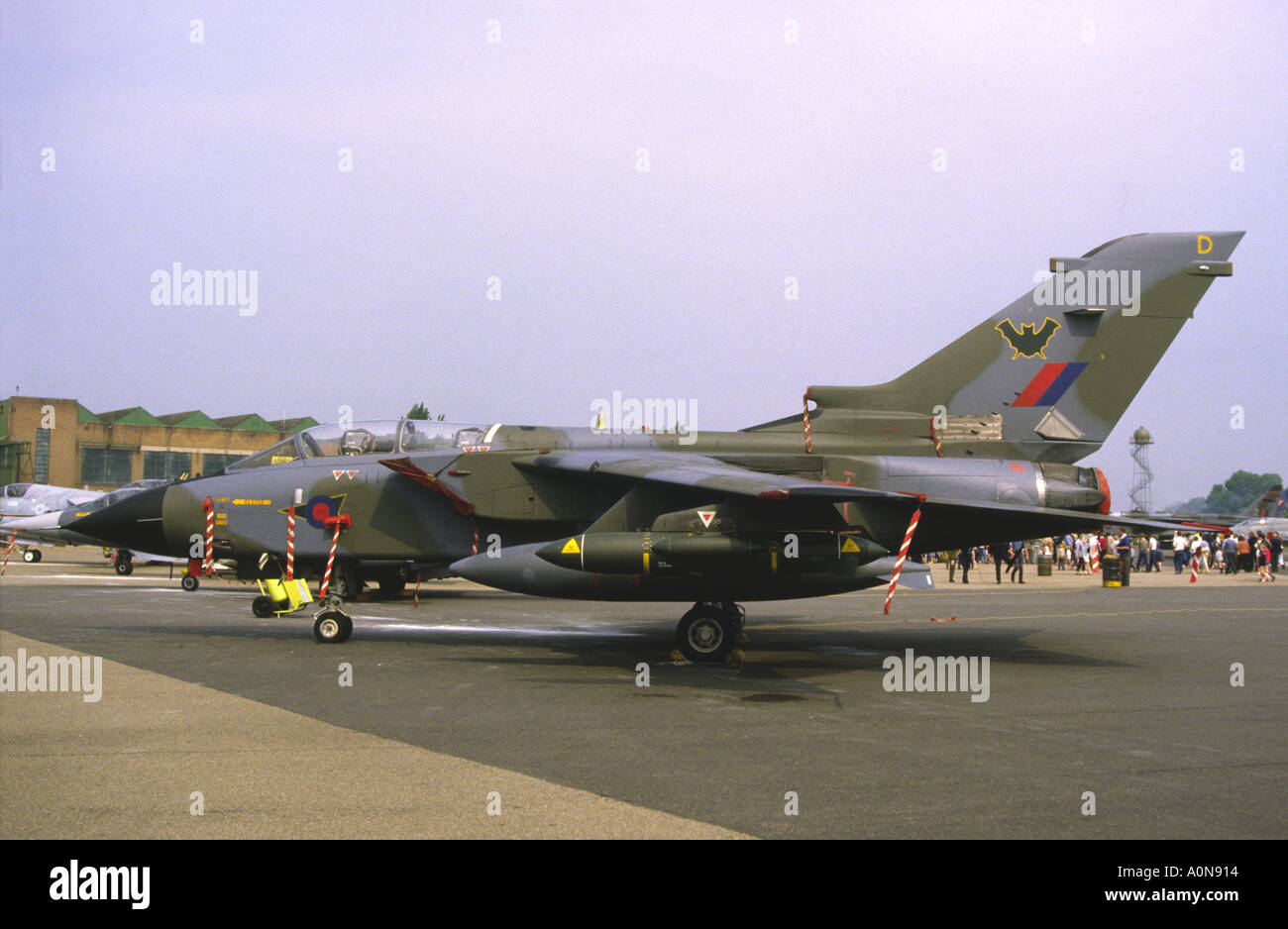 Panavia Tornado Gr1 Swing Wing Jet Fighter Bomber aircraft RAF Mildenhall Airshow Banque D'Images