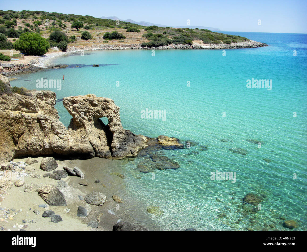 KOLPOS MIRAMBELLOU beach près de PACCHIA AMMOS Grèce CRETE KRETA Griechenland CRETIAN Banque D'Images