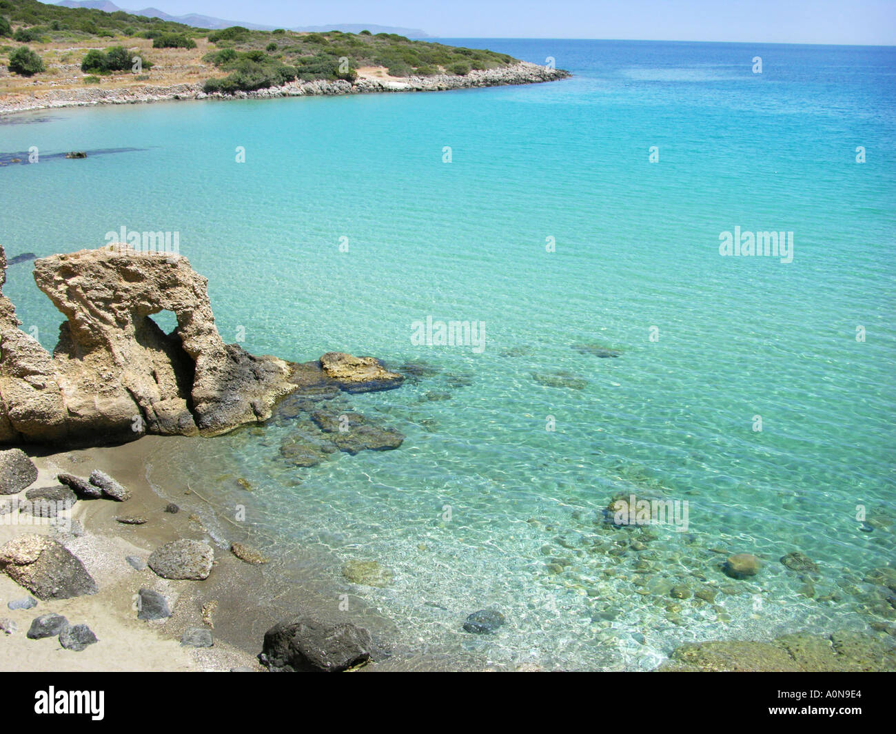 KOLPOS MIRAMBELLOU beach près de PACCHIA AMMOS Grèce CRETE KRETA Griechenland CRETIAN Banque D'Images